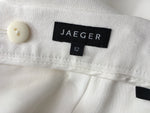 Jaeger Women's White Bow Front Skirt  Ladies