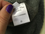 Thor & Nema Cashmere Cropped Cardigan Mink Fur Trim Size S Small Ladies