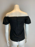 Razan Alazzouni Cotton Runaway Off The Shoulder Puff Sleeve Top F 32 US 0 UK 4 ladies