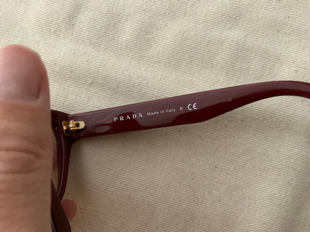 PRADA VPR 27S BURGUNDY Prescription Glasses Eyeglasses Frames ladies