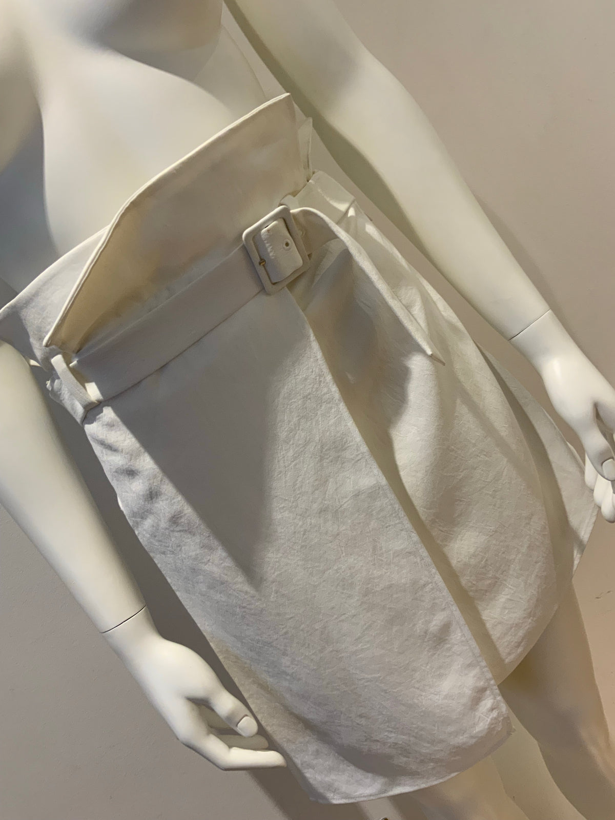 TIBI Mini White Wrap Tie Panelled Skirt Size US 00 XXXS ladies