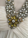 Marchesa Embellished silk-chiffon halter SO COUTURE Dress Ladies