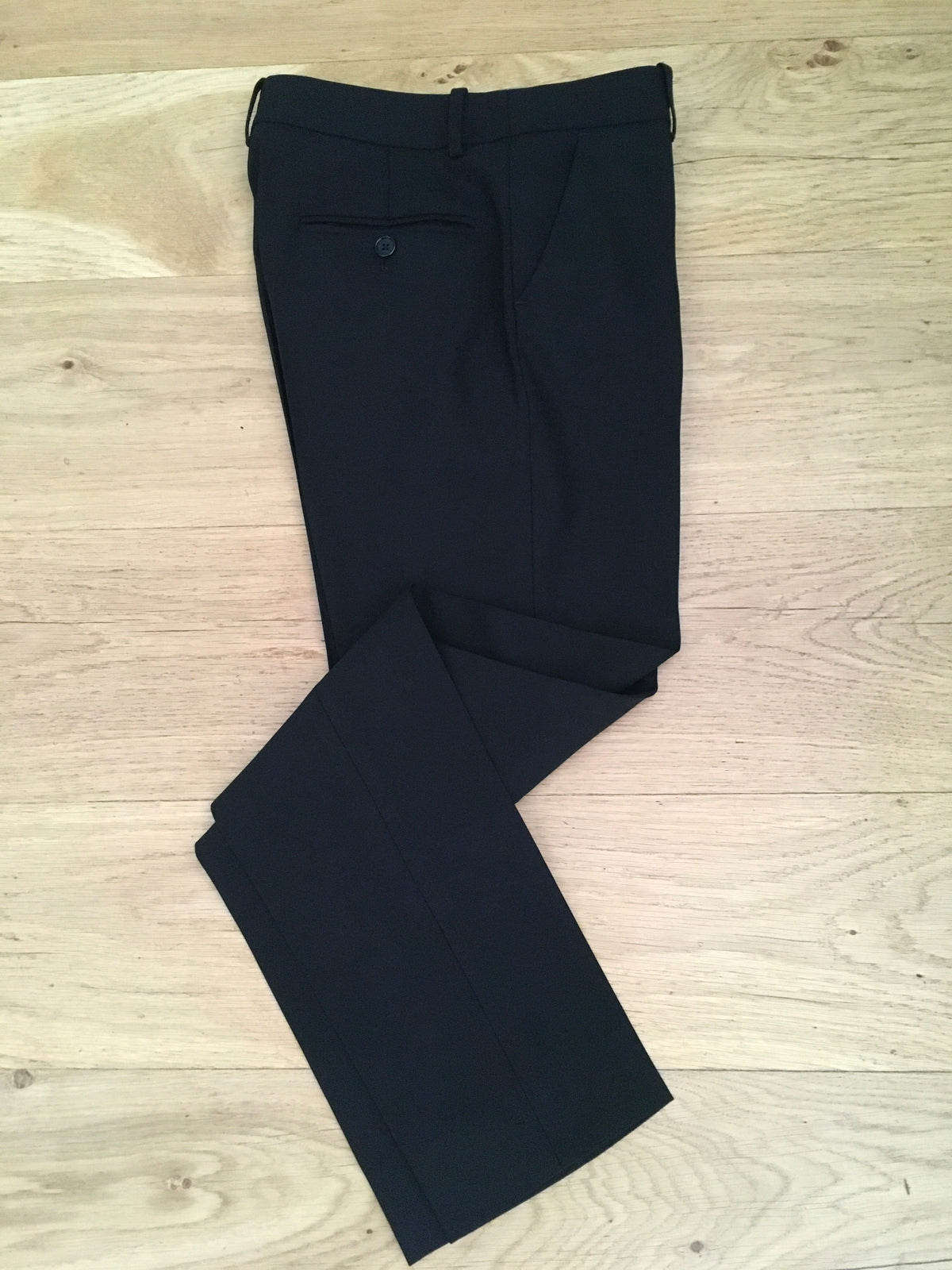 MICHAEL KORS Virgin Wool Black Cigarettes Pants Trousers Size 0 ladies