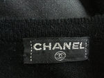 CHANEL BLACK CASHMERE CROPPED JUMPER SWEATER S SMALL AUTHENTIC Ladies