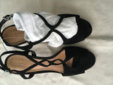 SCHUTZ Suede Sandals-leather heels shoes Size 39 BR 37 US 9 UK 6 ladies