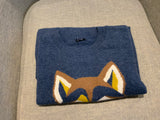 Il Gufo Boys Rib Knit Wolf Intarsia Knit Jumper Sweater 14 years Boys Children