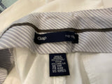 gap white linen & cotton trousers hip slung fit Size UK 14R US 10 REG ladies
