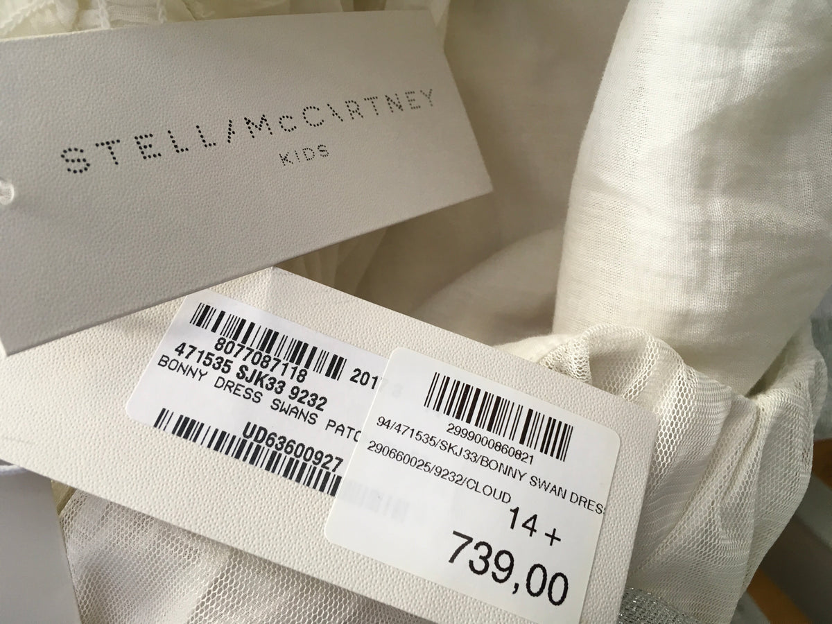 STELLA MCCARTNEY KIDS WHITE TULLE ‘BONNY’ SWAN DRESS  Children
