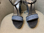 STUART WEITZMAN Colorblock Pattern Espadrilles Wedges Sandals 40.5 UK 7.5 US10.5 ladies