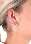 DIOR  gold-tone metal & faux-pearl ear cuff ladies