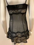 $290 Pleasure State Lace Black Camisole Slip Dress Size S small ladies