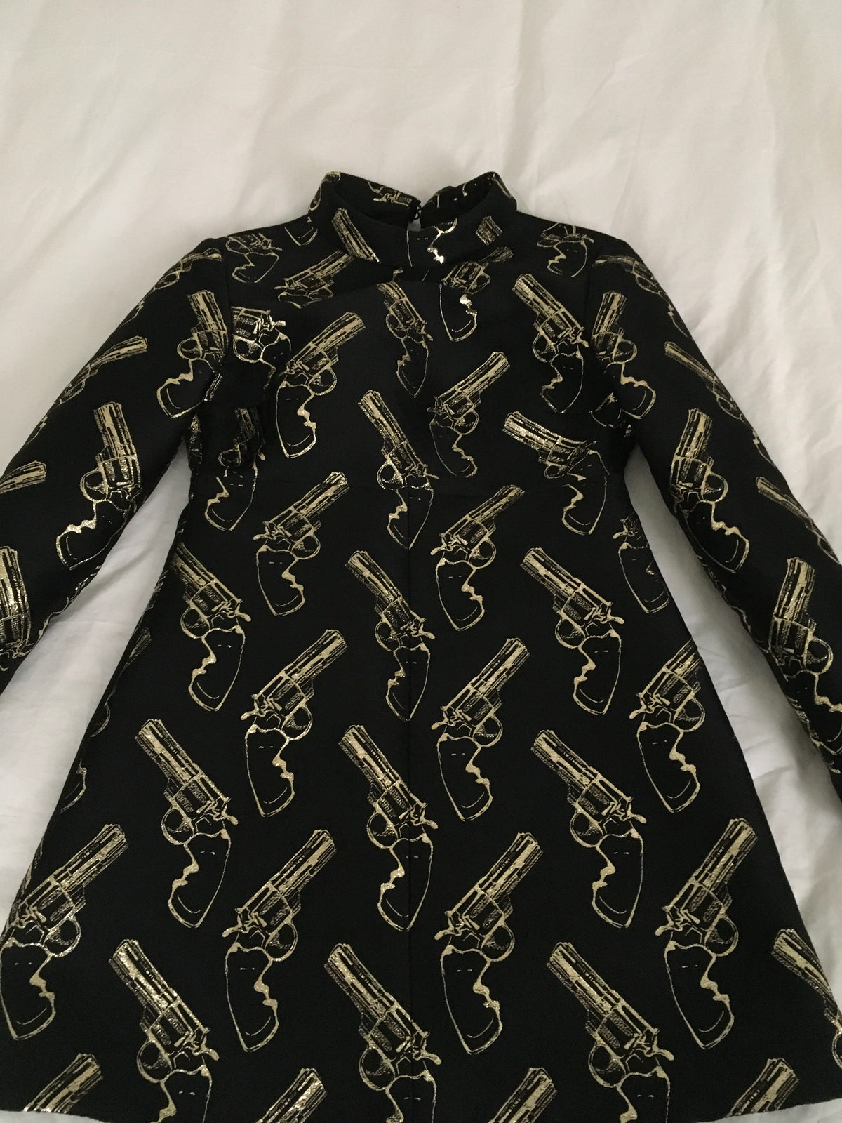 Saint Laurent Gun Pop jacquard shift dress SOLD OUT F 38 UK 10 US 6 ladies