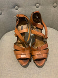 Ralph Lauren Collection Brown Leather Sandals Size 9 1/2 UK 6.5 39.5 ladies