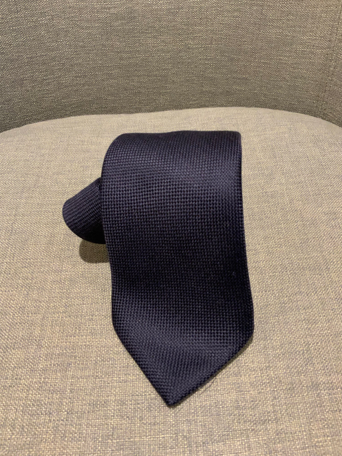 Hermès HERMES Paris Silk 233623 SA Heavy Silk Navy 100% AUTHENTIC Men