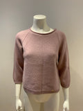 Luisa Spignoli Knit Purple Wool Cropped Jumper Sweater Size M medium ladies