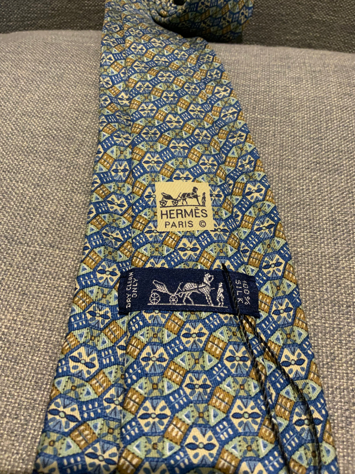 Hermès HERMES Paris Tie 7740 OA Accessories Men's Print Tie men