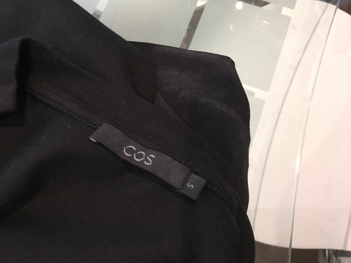 COS Layered Black Blouse Size S small ladies