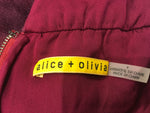 Alice + Olivia Silk Strapless Long Gown Cocktail Dress Size UK 8 US 4 ladies
