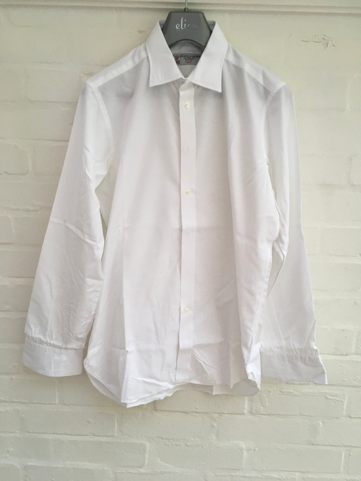 Turnbull & Asser White Classic Cotton Button Down Shirt  Men