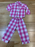 Gap Kids Pink Checked Pink Gingham Pyjama Set 4 years children