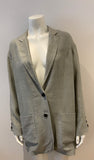 JOSEPH Women's Grey Linen Oversized Blazer Size F 38 UK 10 US 8 ladies