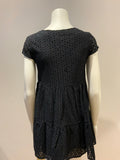 SHEIN BLACK EYELET MINI DRESS Size S SMALL MOST WANTED ladies