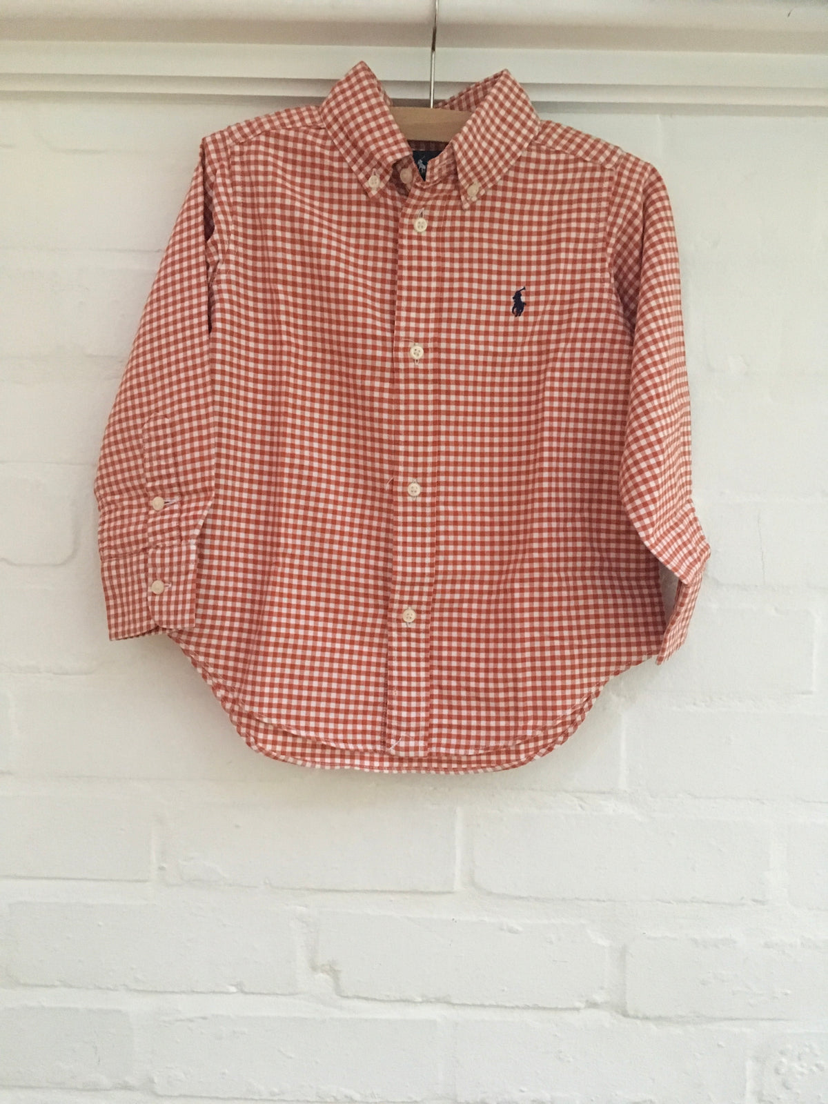 RALPH LAUREN BOYS' PLAID BUTTON-UP SHIRT 3 Years old Children