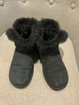 UGG MINI BAILEY SWAROVSKI BOOTS SUEDE BLACK US 6 /UK 4.5/EU 37 ladies