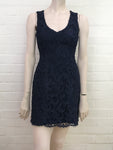GALEDI Made to Measure all lace navy mini dress S Small ladies