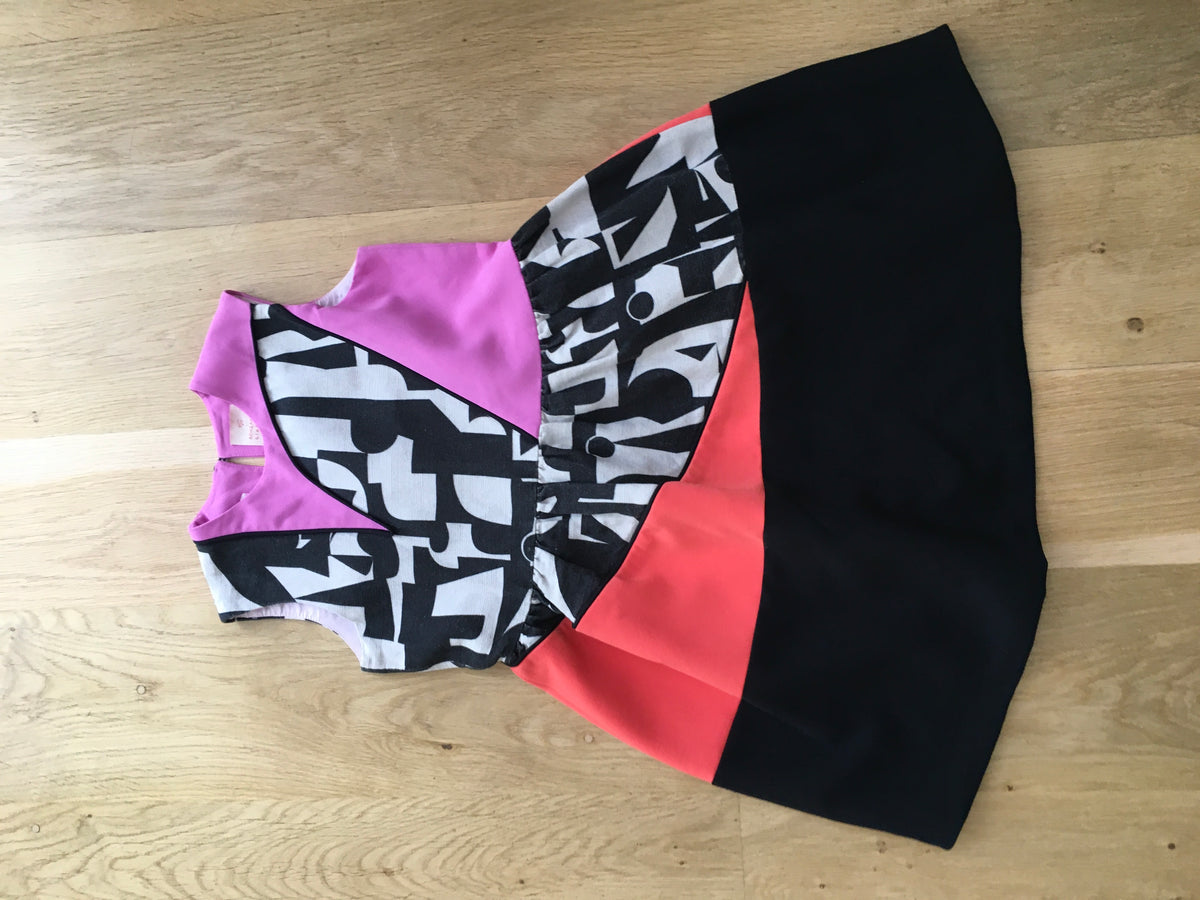 ROKSANDA colorblock girls dress Size 10 years old children