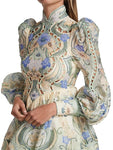 ZIMMERMANN MOST Rhythm Embellished Poppy Silk-Blend Mini Dress mini 1 S small ladies