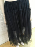 Topshop Navy Tulle Midi Skirt By Lace UK 8 US 4 EU 36 ladies