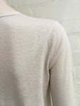 JOSEPH Women’s Longline Ivory Linen Knit Cardigan Sweater Jumper Size M Medium Ladies