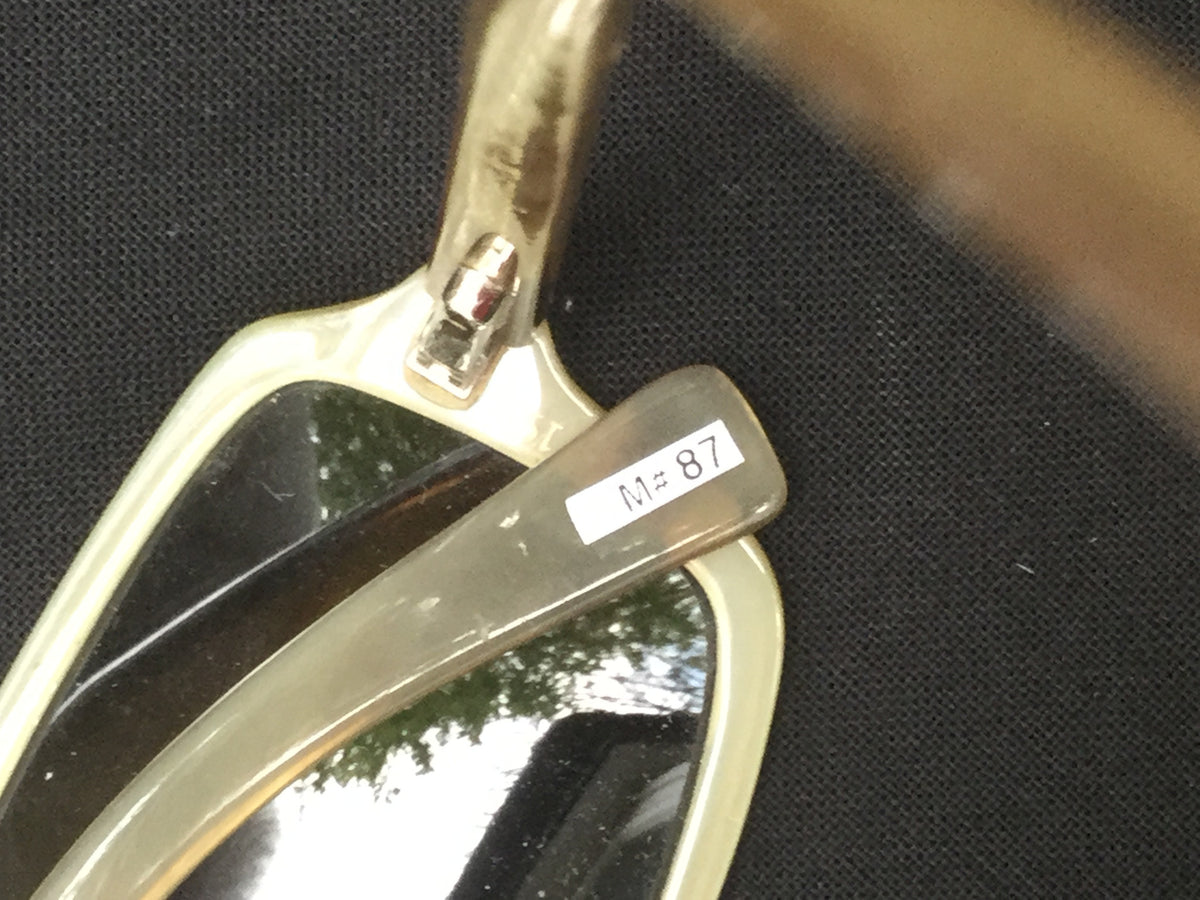 RetroSpecs & Co. REAL BUFFALO HORN sunglasses 12K GOLD INLAY CIRCA 1930-40'S 55/19 MEN