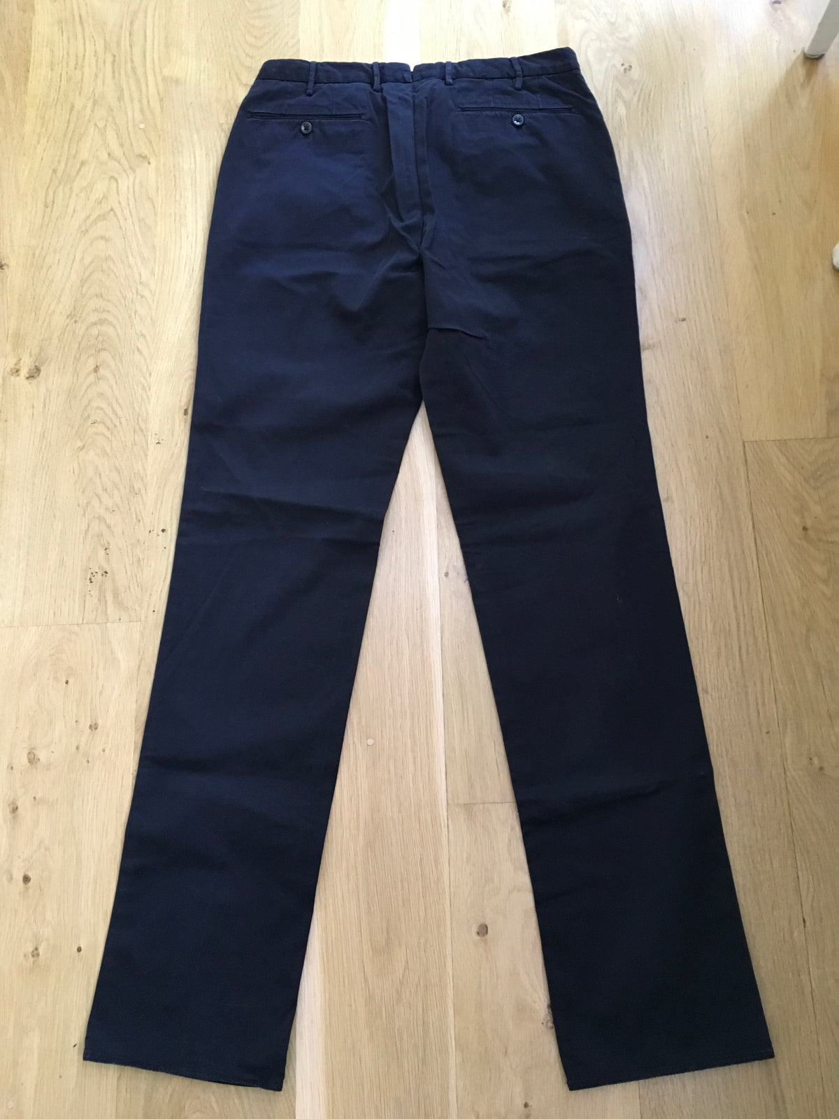 incotex Venezia 1951 High Comfort Navy Cotton-Blend Chinos Pants Trousers men