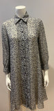Louise Kennedy silk printed shirt dress Size UK 10 US 6 ladies