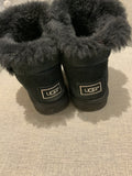 UGG MINI BAILEY SWAROVSKI BOOTS SUEDE BLACK US 6 /UK 4.5/EU 37 ladies