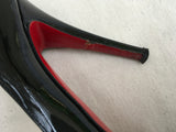 Christian Louboutin Patent Leather Peep-Toe Pumps Shoes 36 US 6 UK 3 Ladies