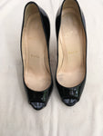 Christian Louboutin Patent Leather Peep-Toe Pumps Shoes 36 US 6 UK 3 Ladies