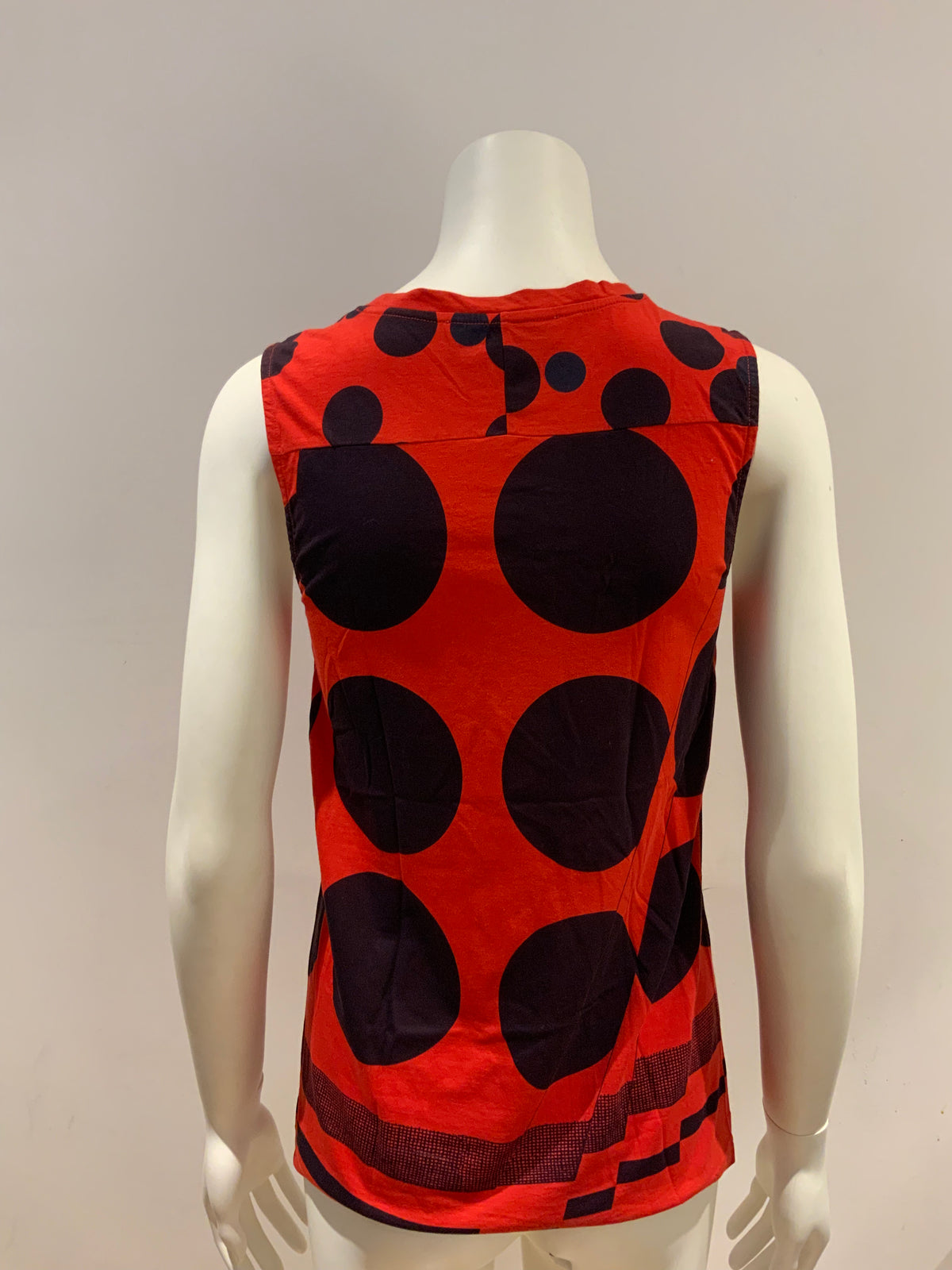 Stella McCartney Red Black Polka Dots Top T shirt Size I 40 UK 8 US 6 S small ladies