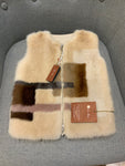 $15K Loro Piana Nelson BABY Cashmere MINK Fur Kids Gilet Vest Coat M 4-5 years children