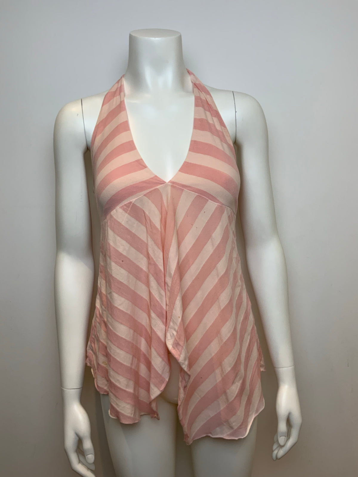 Ella Moss Stripped Pink Prima Cotton Summer Top Size S small ladies