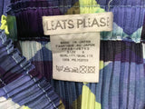 PLEATS PLEASE ISSEY MIYAKE Pleated Check Maxi Skirt Size 5 ladies