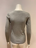 JOSEPH Women's Silk Blend Knit V neck Jumper Sweater Size L large ladies