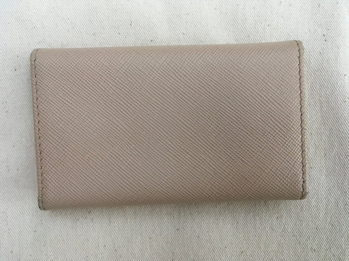 PRADA Saffiano Leather 6 Key Holder Wallet Keyholder Ladies