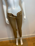 Ralph Lauren Black Label 400 Gold Skinny Pants Jeans Size 25 ladies