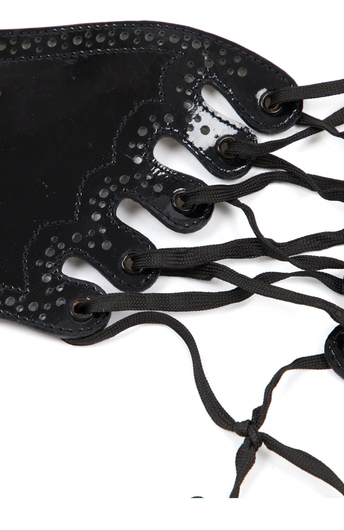 JEAN PAUL GAULTIER patent leather bondage corset belt ladies