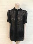 Dolce & Gabbana Black Crochet Long Blouse Top I 38 UK 6 US 2 Ladies