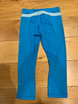 Lululemon Athletica Bright Blue Capri Leggings Size US 6 UK 10 M medium ladies