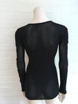 Wolford Comet Long Sleeve Knit Swarovski Pullover SIZE L large Ladies